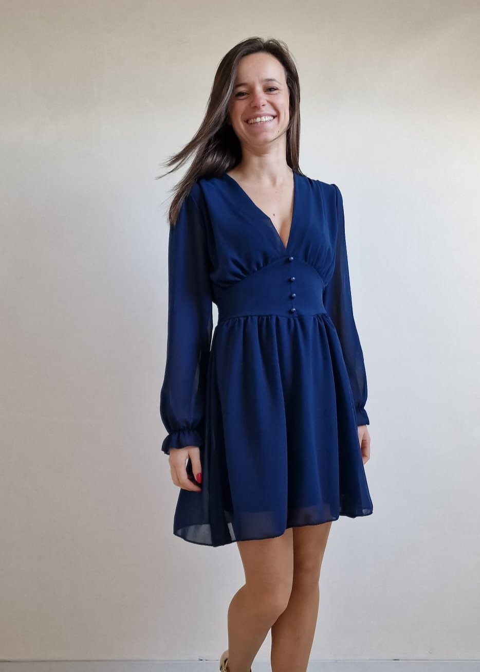 Plain dress- navy