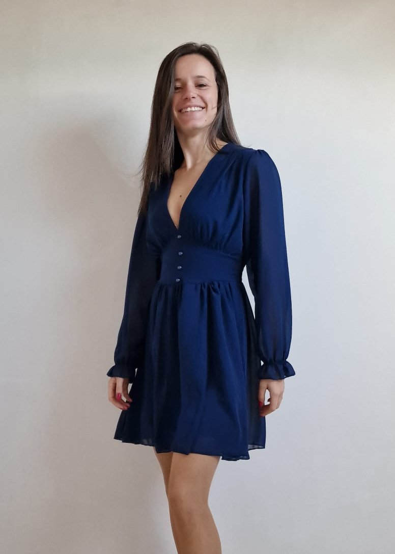 Plain dress- navy