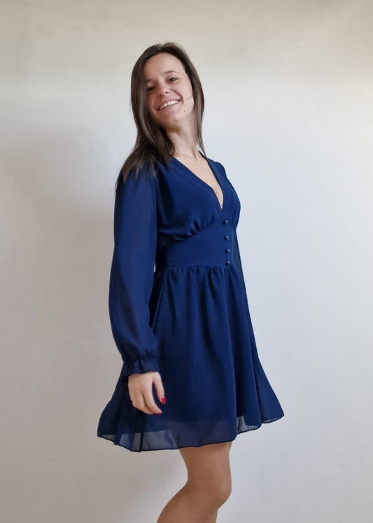 Plain dress- navy